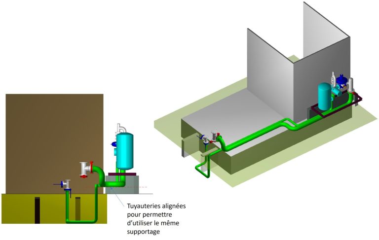 Conception 3D de la Modification d'installation sur Grenoble