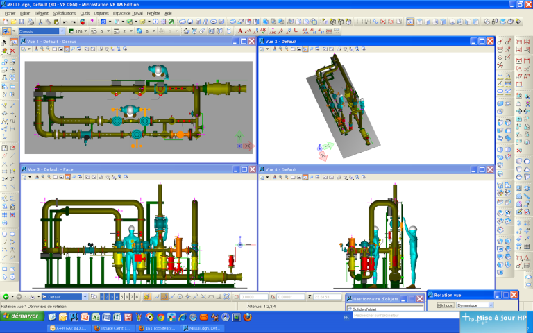 Conception 3D du Poste Melle DP